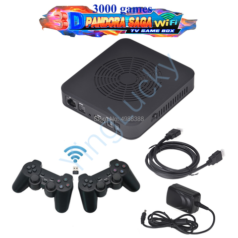 Pandora Saga – Console de jeu vidéo d'arcade WIFI 3D, avec Joystick et contrôleur USB, 3000 jeux classiques rétro intégrés, nouvelle collection ► Photo 1/6