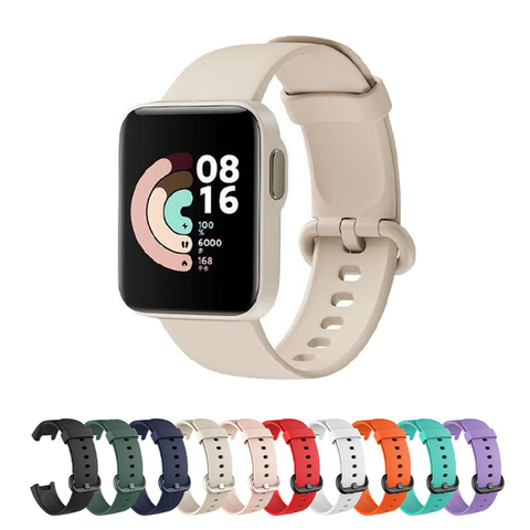 Bracelet en Silicone pour Xiaomi Mi montre Lite Version mondiale montre intelligente Bracelet de Sport de remplacement Bracelet pour Bracelet de montre Redmi ► Photo 1/1