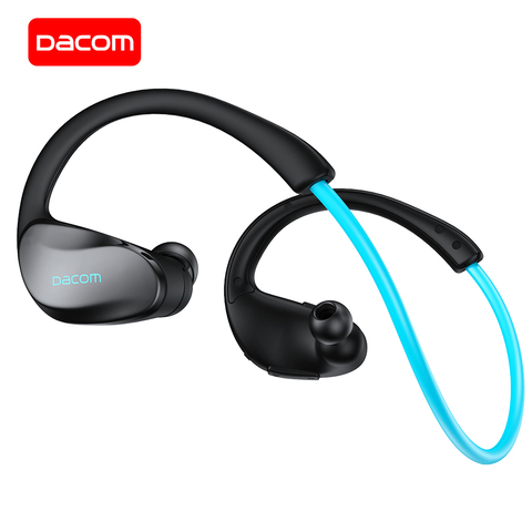 DACOM athlète sport sans fil Bluetooth écouteurs IPX5 étanche casque de course avec micro pour iPhone Xiaomi Huawei ► Photo 1/6