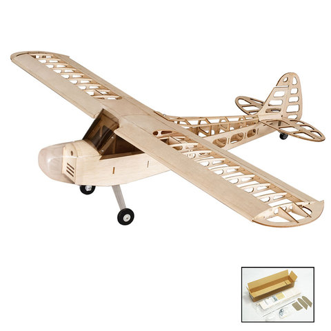 KIT d'avion télécommandé S0801 Balsa Wood RC, 1.2M Piper Cub J-3, jouets DIY pour enfants ► Photo 1/6