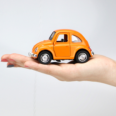 Figurines Vintage en forme de coccinelle pour enfants, jouets de voiture moulés sous pression, modèle de jouet pour enfants, cadeau de décoration, mignonnes ► Photo 1/6