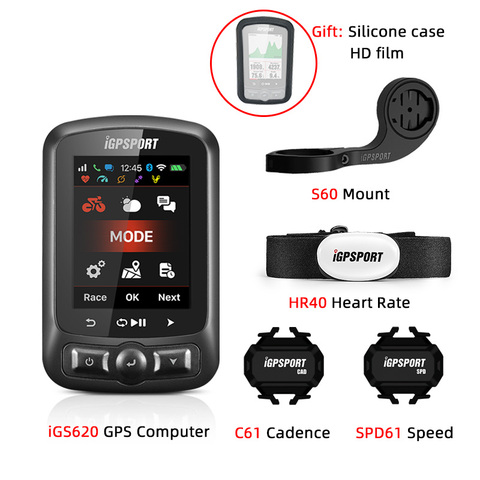 IGPSPORT iGS618 iGS620 GPS avec ANT + bleu vélo ordinateur étanche capteurs moniteur de fréquence cardiaque équitation ► Photo 1/6