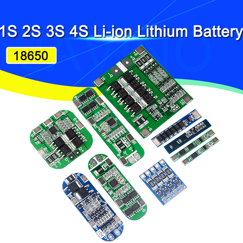 Carte de Protection BMS pour moteur de perceuse, Li-ion, 1S 2S 3S 4s 3A 20A 30A, batterie au Lithium, chargeur 18650 PCB, Module de cellule Lipo ► Photo 1/6