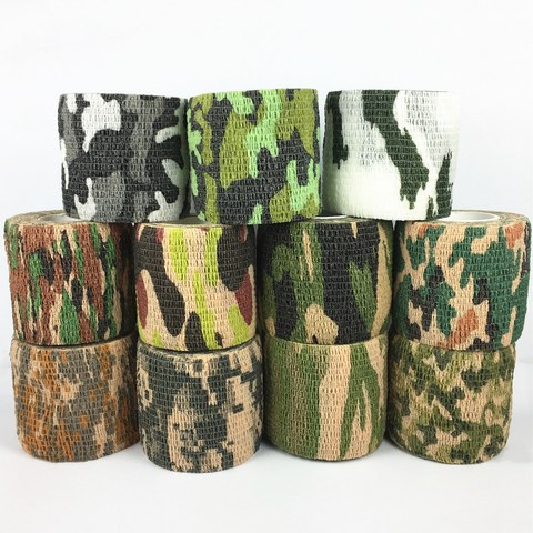 Bande de Camouflage élastique, 4.5m, Camouflage de chasse, bande adhésive de protection sportive, Bandages athlétiques, genou, doigt, cheville ► Photo 1/6