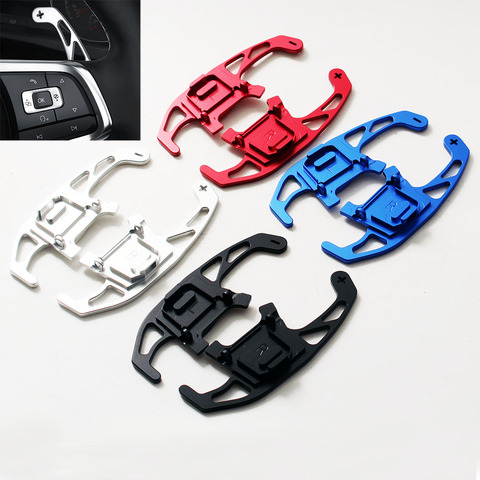 2 pièces manette de vitesse de palette de changement de volant de voiture prolongée pour VW GOLF GTI R GTD GTE MK7 7 POLO GTI Scirocco 2014 2015 16 17 18 2022 ► Photo 1/6