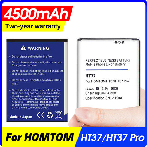 Batterie 4500mAh pour les Batteries HOMTOM HT37/HT37 Pro/HT37Pro code de suivi ► Photo 1/4