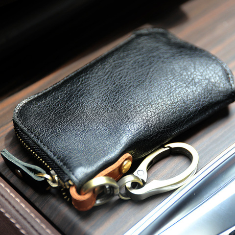 SIKU – porte-monnaie en cuir pour hommes, porte-clefs tendance ► Photo 1/5