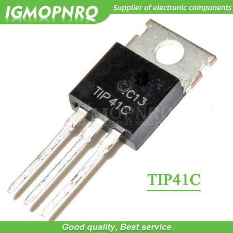 Transistors bipolaires TIP41C à-220, 10 pièces, nouveaux et originaux, BJT 6A 100V 65W NPN ► Photo 1/1