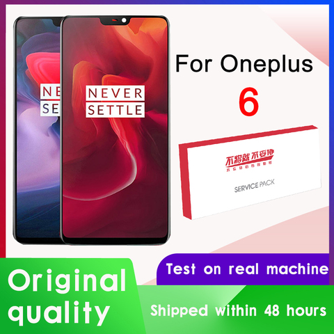 Bloc écran tactile LCD AMOLED de remplacement, 6.28 pouces, pour Oneplus 6 modèles A6000 A6003, Original ► Photo 1/6