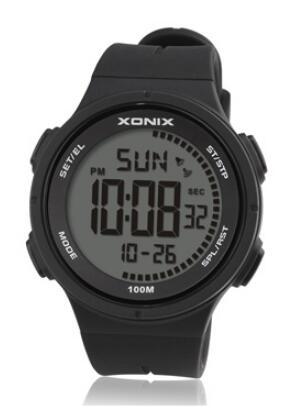 Montre numérique de sport pour hommes, étanche à 100m, lumière Led, bracelet en Silicone, multifonction, pour plongée et natation en plein air ► Photo 1/6