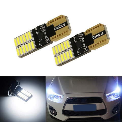 2x Canbus LED T10 W5W, feu de stationnement pour mitsubishi asx lancer 9 10 pajero outlander l200 colt galant ► Photo 1/6