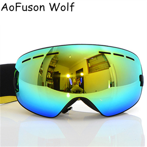 Ski Snowboard Lunettes. Neige Double Couches Anti-brouillard Lentille Photochromique Grand Sphérique Masque Lunettes Ski Lunettes Lunettes De Esqui ► Photo 1/6