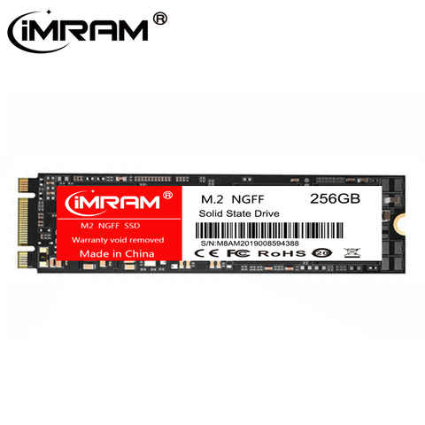 IMRAM – disque dur SSD, M.2 NGFF, SATA, avec capacité de 64 go, 32 go, 2280 go, 256 go, 512 go, 1 to, 2280mm, 2 to, pour ordinateur portable, 128 ► Photo 1/6