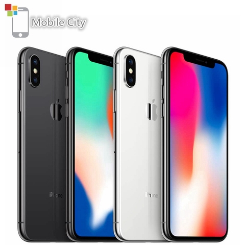 Apple – Smartphone iPhone X 64 go/5.8 go débloqué, téléphone portable, Hexa Core, 3 go de RAM, écran de 256 pouces, 4G LTE, double caméra arrière 12mp, reconnaissance faciale ► Photo 1/6