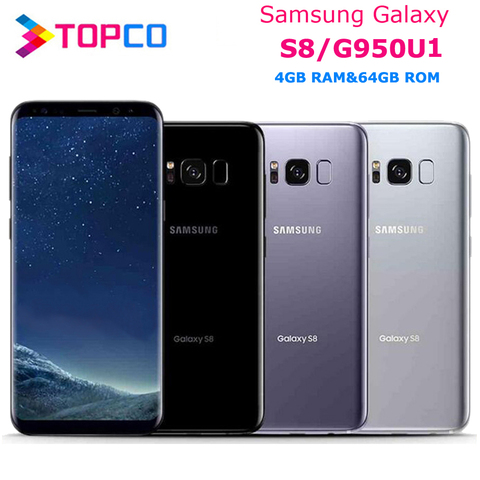 Samsung Galaxy S8 G950U D'origine Déverrouillé LTE GSM téléphone mobile android Octa Core 5.8 