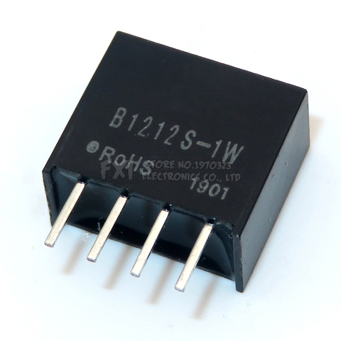 B1212S-1W 2W B1212S DC-DC module d'alimentation régulé 12v à 12v flambant neuf véritable alimentation à découpage d'isolement DIP4 SIP4 ► Photo 1/2