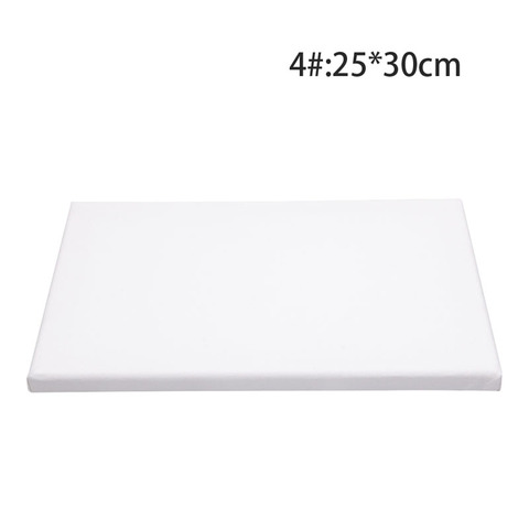 Cadre de panneau en bois de toile d'artiste carré blanc blanc pour peinture acrylique à l'huile apprêtée R9JB ► Photo 1/6