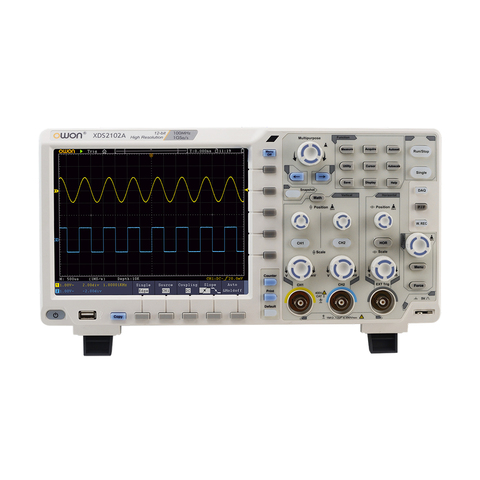 Owon – Oscilloscope numérique XDS2102A 12Bits, résolution verticale 100MHz 1GS/s, écran LCD 8 pouces, 2CH haute résolution ADC ► Photo 1/5