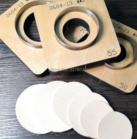 Règle de lame en acier japonaise, moule de découpe circulaire rond, matrices de découpe en bois pour cuir papier, artisanat en Silicone 30 50 80 100 mm ► Photo 1/4