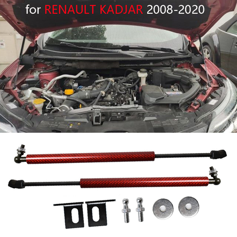 Pour RENAULT KADJAR 2009-2022 deux côtés capot avant capot gaz entretoises ascenseur Support amortisseur amortisseur voiture style ► Photo 1/6