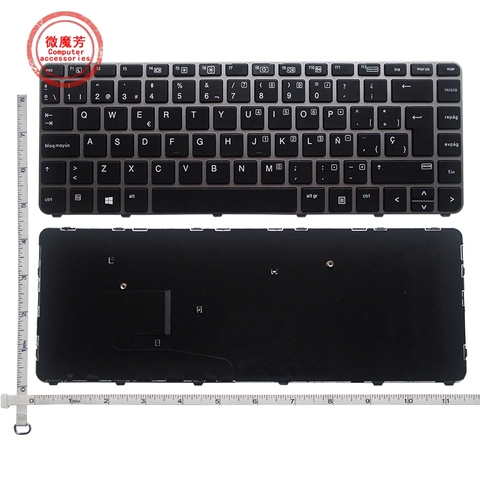 Clavier espagnol SP pour ordinateur portable HP EliteBook, sans rétro-éclairage, pour modèles 840 G3 745 G3 745 G4 840 G4 848 G4, sans pointage, nouveau ► Photo 1/5