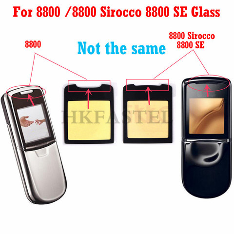 HKFASTEL – miroir LCD de haute qualité, pour Nokia 8800 / 8800SE 8800 SE 8800 Sirocco, lentille de protection, verre + colle ► Photo 1/6