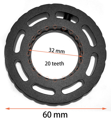 32 mm add-on grande roue latérale roue de parallaxe roue d'index Airsoft côté Focus lunette accessoires ► Photo 1/6