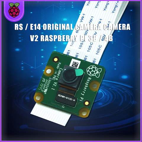 Caméra officielle Raspberry Pi V2, avec Module Sony IMX219, puces sensibles à la lumière, 8MP Pixels, vidéo 1080P, RPI 3B/4B, Original ► Photo 1/6