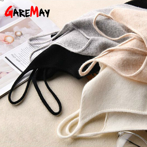 Gareday-débardeur simple à bretelles spaghetti, tricot, haut licou, col en V, tricoté pour femmes, été décontracté ► Photo 1/6