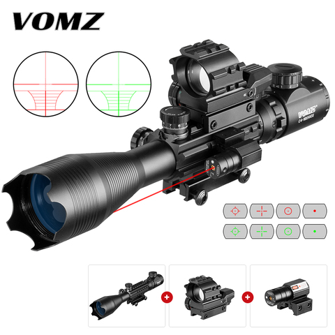 Fusil optique tactique 4-16x50 EG, portée holographique 4 réflexes de vue point rouge avec Laser Combo, armes à Air de chasse ► Photo 1/6