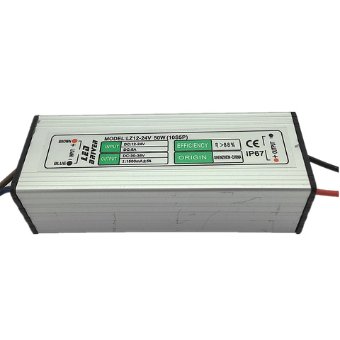 Transformateur d'éclairage étanche IP67, pilote LED, basse pression DC12-24 V vers sortie DC 30-36V, alimentation 10W 20W 30W 50W 100W ► Photo 1/1