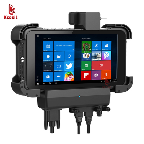 Tablette Windows K86, support pour voiture, robuste, antichoc, pour voiture, RS232, USB, IP67, 1280x800, HDMI, USB, navigateur, Gps, camion ► Photo 1/4