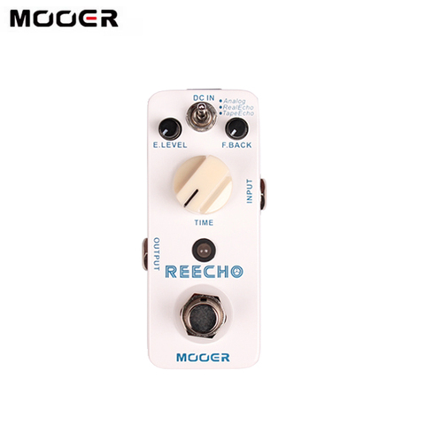 Mooer Reecho Micro pédale d'effet de retard numérique 3 Modes de retard (écho analogique/réel/écho de bande) pour guitare électrique véritable contournement ► Photo 1/6