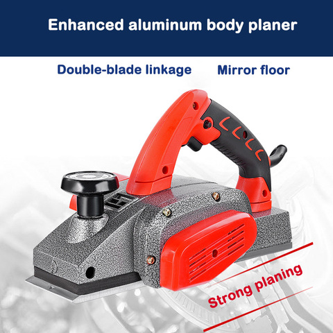 Outil électrique multifonctionnel travail du bois Portable rabot mise à niveau miroir Grade aluminium corps électrique rabot amélioré rabot 220V ► Photo 1/5