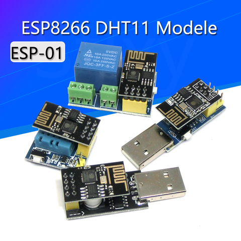 Module de relais WiFi ESP8266 5V DHT11 RGB LED de contrôle choses, commutateur de télécommande pour maison intelligente, application téléphonique, adaptateur USB vers ESP8266 ► Photo 1/6