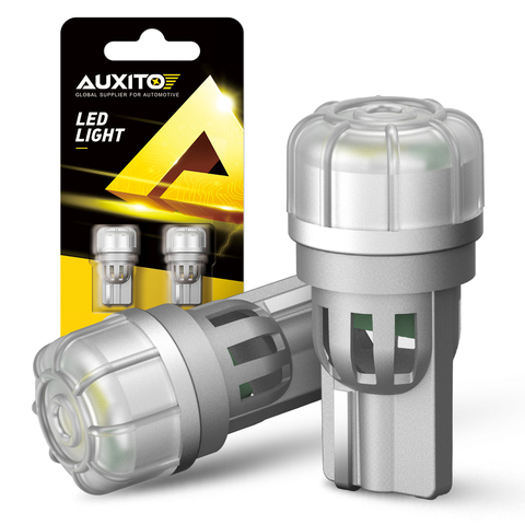 AUXITO-ampoule 2 pièces, éclairage intérieur de voitures, dôme tronc, lumière de lecture, blanc, rouge, T10 LED W5W lampe à LED 5630 SMD 168 194 2825 ► Photo 1/6