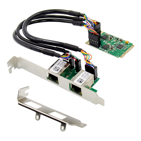 Mini PCIe-carte réseau Gigabit RTL8111F, RJ45, 10/100/1000 mb/s, 1 2 ports, contrôleur Ethernet LAN, cuivre BASE-T ► Photo 1/6