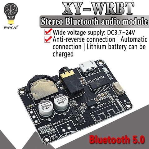 Compatible 4.0 Bluetooth Audio récepteur carte Bluetooth 5.0 MP3 sans perte décodeur carte sans fil stéréo musique Module XY-WRBT ► Photo 1/6