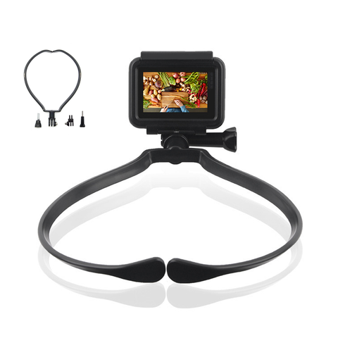 Sangle de lanière de fixation de cou pour GoPro 8 7 6 5 4 3 + 3 2 1 Xiaomi yi 4K SJCAM sj4000 EKEN H9/r accessoires de caméra de sport d'action ► Photo 1/6