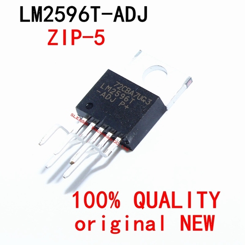 10 pièces/lot LM2596T-ADJ LM2596T LM2596 2596T-ADJ convertisseur de puissance IC ZIP-5 en Stock ► Photo 1/1