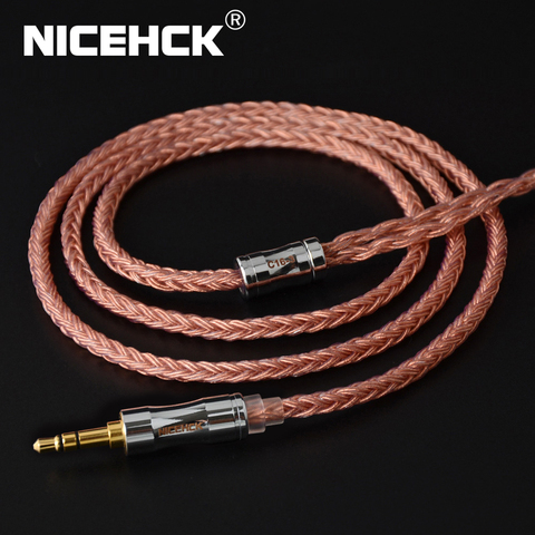 NiceHCK C16-3 16 noyaux câble cuivre haute pureté 3.5/2.5/4.4mm prise MMCX/2Pin/QDC/NX7 connecteur pour KZCCA TFZ NiceHCK NX7 Pro/DB3 ► Photo 1/6