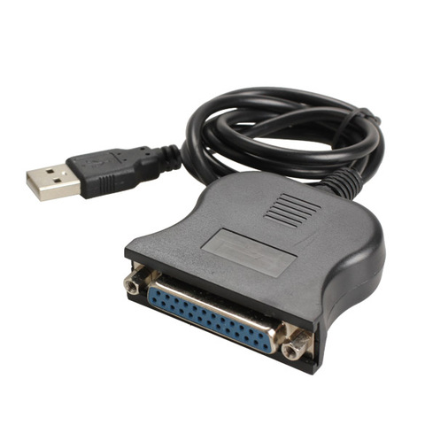 Nouveau USB 1.1 à DB25 Port femelle câble de convertisseur d'impression adaptateur USB LPT câble LPT à USB câble noir ► Photo 1/6