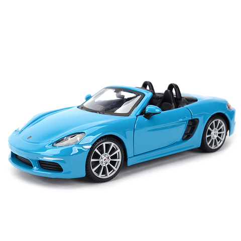 Bburago-voiture de sport statique, moulé sous pression, modèle à collectionner, jouet 1:24 Porsche 718 Boxster ► Photo 1/6