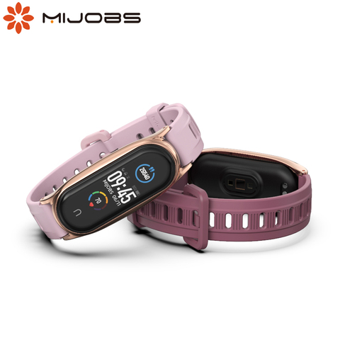 Bracelet pour Mi bande 5 4 3 Bracelet en Silicone Bracelet pour Mi bande 5 sangle Gel de silice Correa pour Xiaomi plier Miband 4 Pulseira ► Photo 1/6