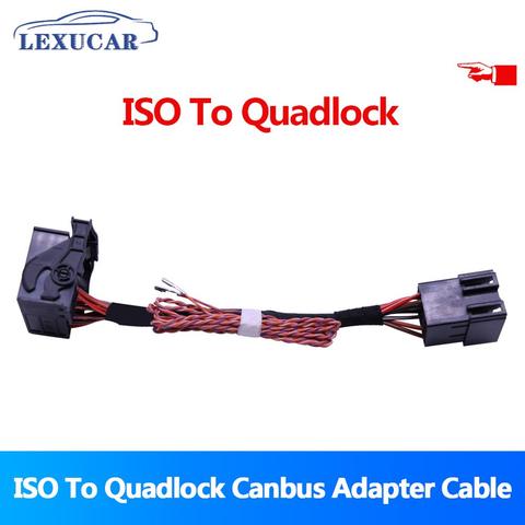 Lexucar-adaptateur ISO vers Quadlock Canbus, câble de Conversion (RCD330 Plus, RCD510) pour VW Golf, Jetta, Polo, Tiguan, Passat CC, mise à niveau ► Photo 1/5