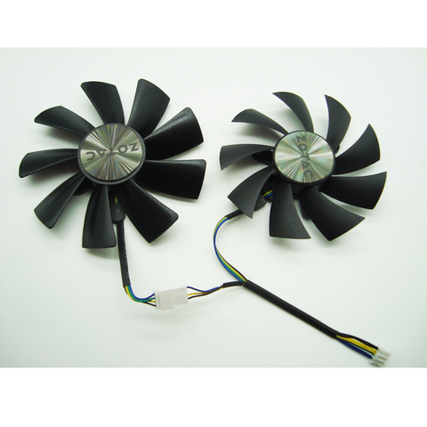 Ventilateur de refroidissement double carte graphique, 87MM, 100MM, GAA8S2H et GAA8S2U 4 broches, pour ZOTAC GTX 1060, 1070 Ti, MINI HA 1080 Ti ► Photo 1/4