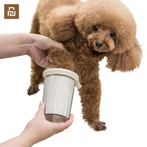 Youpin Jordan Judy Portable lave-pied pour animaux de compagnie tasse en Silicone souple poils pour animaux de compagnie brosse propre 360 degrés nettoyage rapide pattes outils ► Photo 1/6