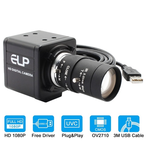 1080P Full HD 30fps 60fps 120fps mini caméra USB Webcam avec Zoom manuel objectif Varifocal pour PC Skype, enregistrement d'appels vidéo ► Photo 1/6