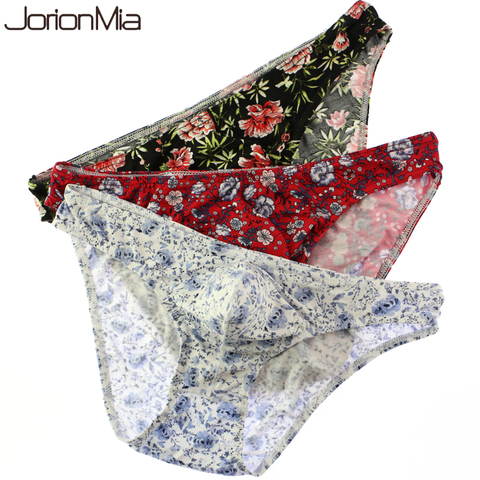 Sous-vêtements pour hommes, Slip imprimé en Fiber de coton, Slip Sexy, 3 pièces, Y09 ► Photo 1/6