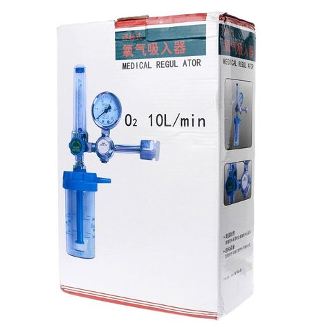 Régulateur de pression O2 inhalateur d'oxygène médical réducteur de pression compteur d'oxygène G5/8 